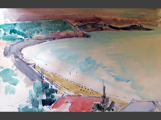 4-C64-p31-Aquarelle_La-baie-d'Erquy_1982_24x15,5