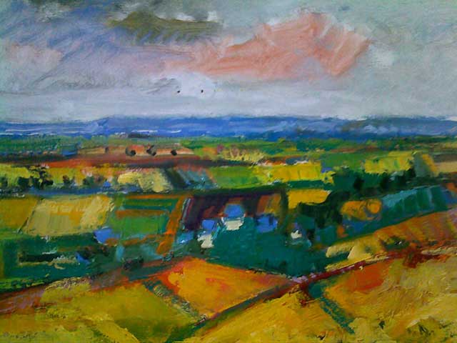 18-N125_Beaulieu-sur-Layon-La  Soucherie 1995-Huile 64x54