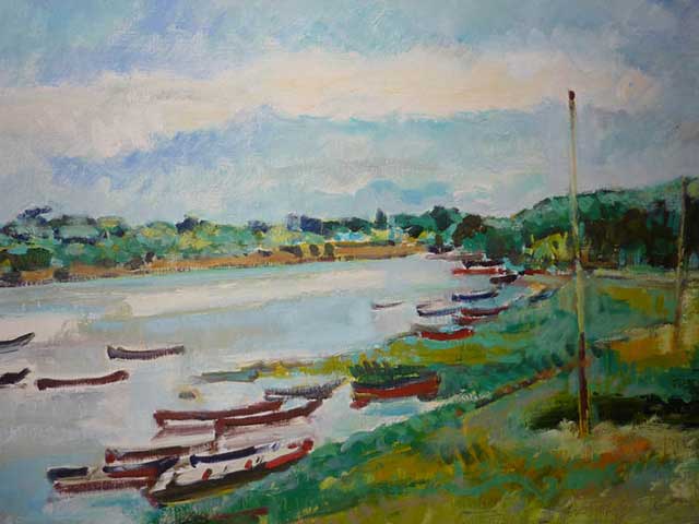 24-N151_Epinard-Au bord de l'eau 1995-Huile 73x54