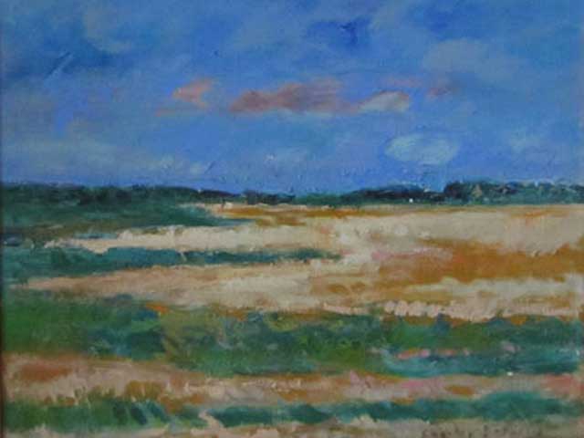 25-N244_Port Thibault-Ste Gemme 1998-Huile 46x38 signé