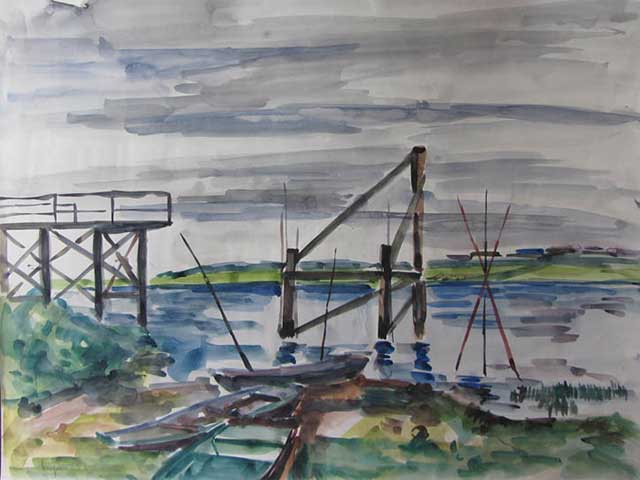 6-N255_Angers 1956_Aquarelle 60x40